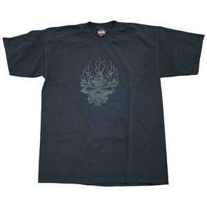 Y2K Vintage Harley Davidson Biker Shirt XL Tecumseh 2000s Grunge